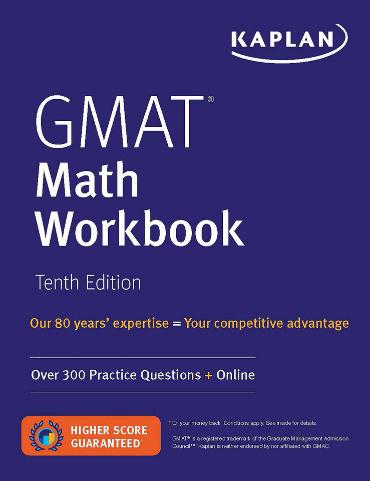 GMAT Math Workbook: Over 300 Practice Questions + Online (Kaplan Test Prep) book cover by Kaplan Test Prep