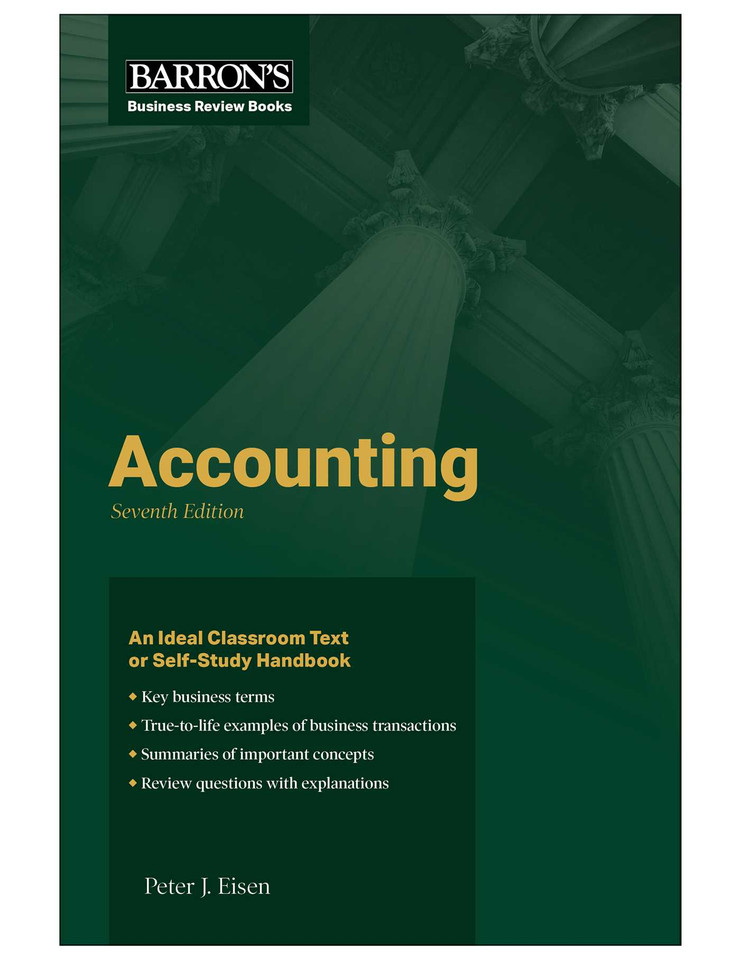Accounting (Barron's Business Review) book cover by Peter J. Eisen