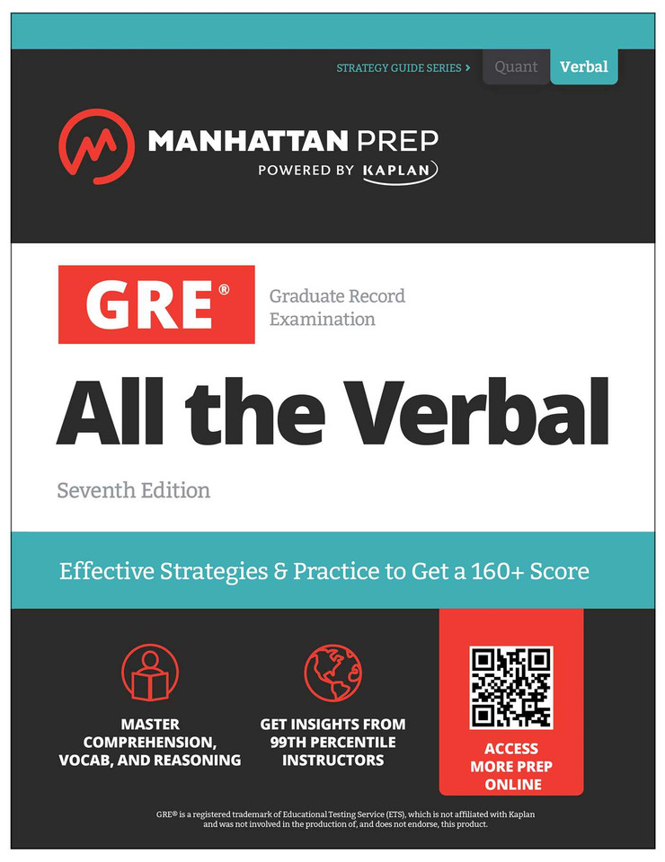 GRE All the Verbal (Manhattan Prep GRE Prep) book cover by Manhattan Prep