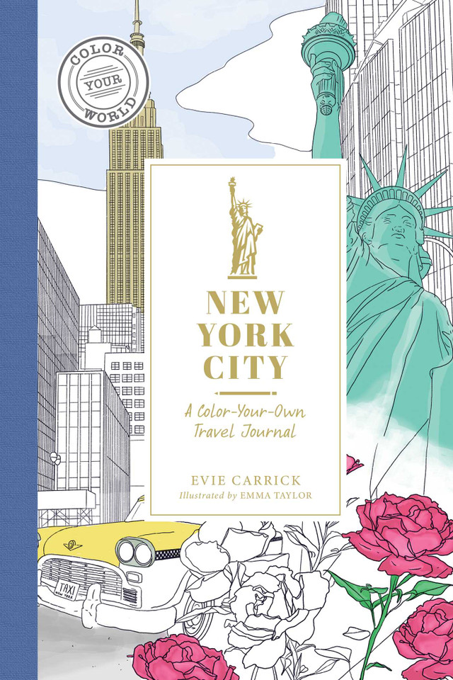New York City: A Color-Your-Own Travel Journal (Color Your World Travel Journal Series) book cover by Evie Carrick