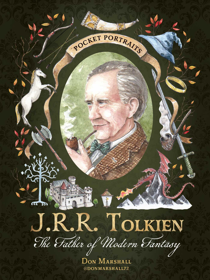 J.R.R. Tolkien: The Father of Modern Fantasy (Pocket Portraits) book cover by Don Marshall
