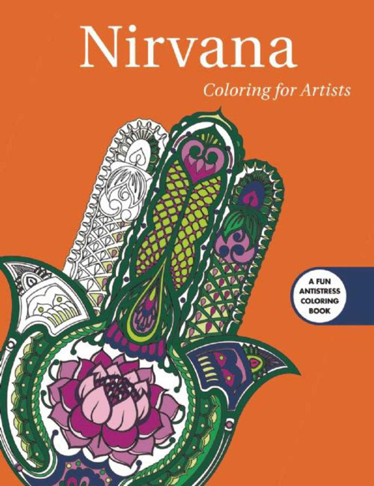 Nirvana: Coloring for Artists (Creative Stress Relieving Adult Coloring Book Series) book cover by Skyhorse Publishing