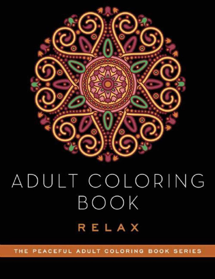 Adult Coloring Book: Relax (Peaceful Adult Coloring Book Series) book cover by Adult Coloring Books
