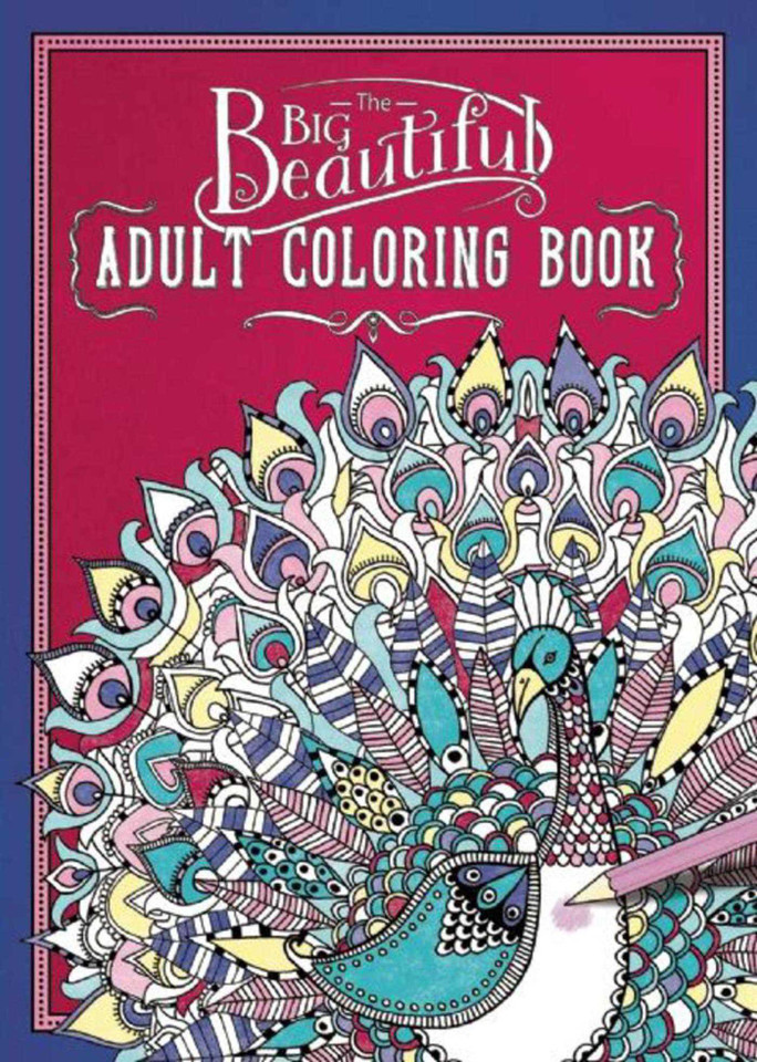 The Big Beautiful Adult Coloring Book book cover by 
