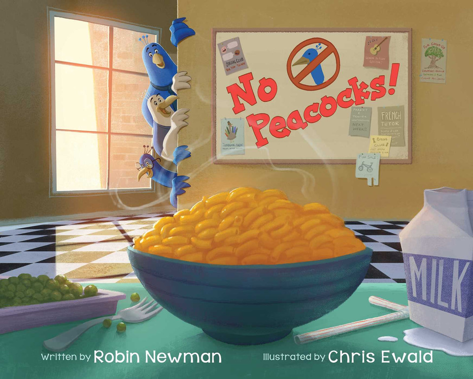 No Peacocks!: A Feathered Tale of Three Mischievous Foodies book cover by Robin Newman