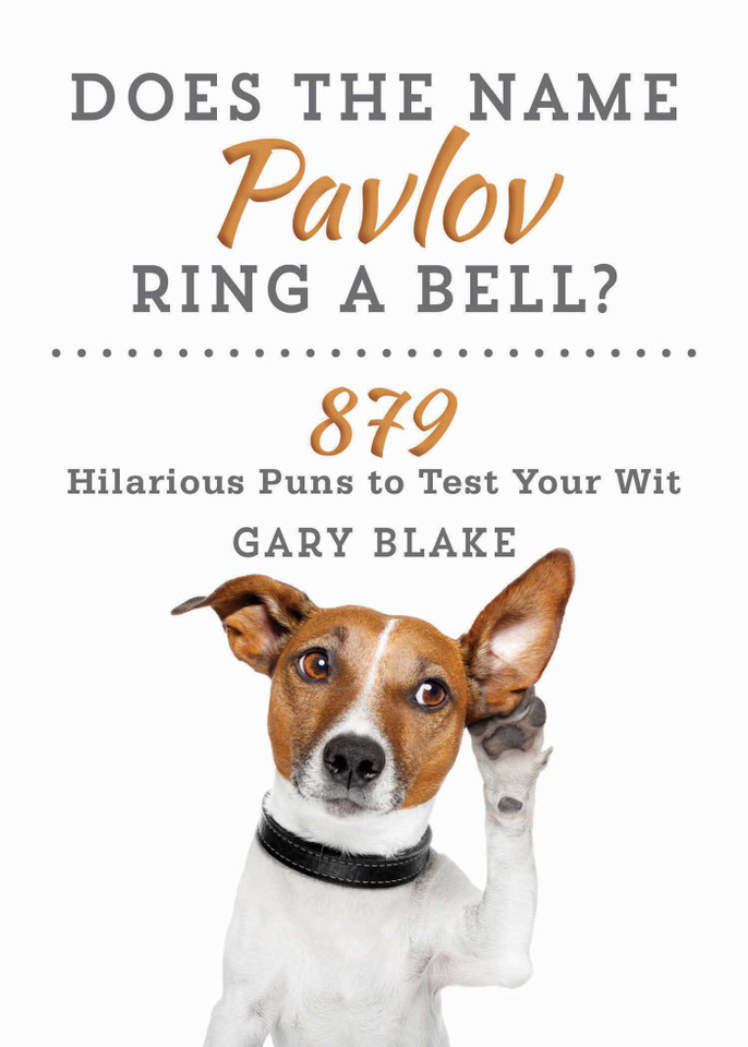 Does the Name Pavlov Ring a Bell?: 879 Hilarious Puns to Test Your Wit book cover by Gary Blake