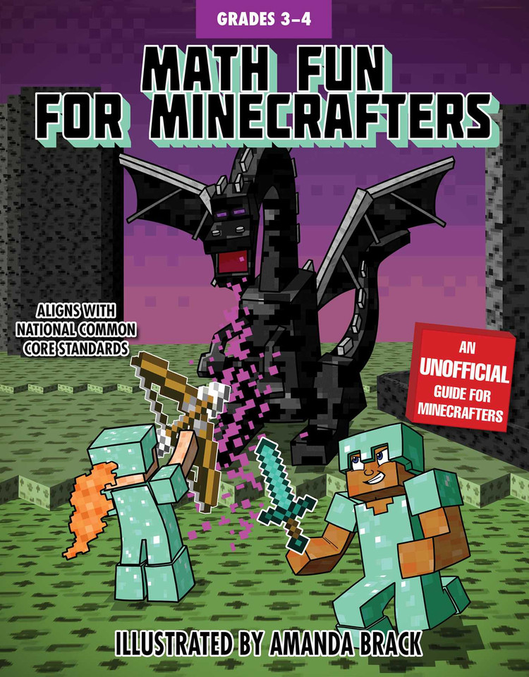 Math Fun for Minecrafters: Grades 3–4 (Math for Minecrafters) book cover by Sky Pony Press