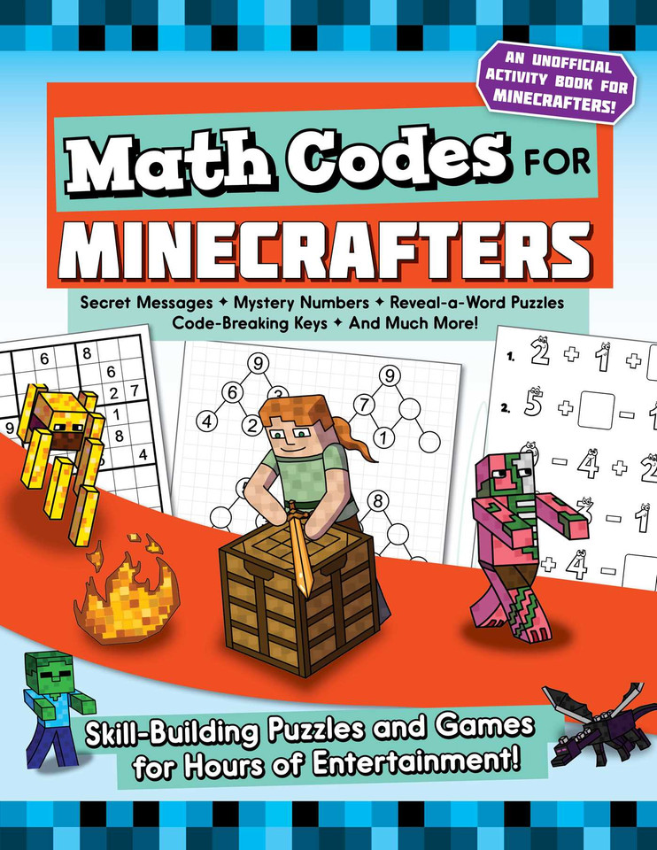 Math Codes for Minecrafters: Skill-Building Puzzles and Games for Hours of Entertainment! book cover by Jen Funk Weber