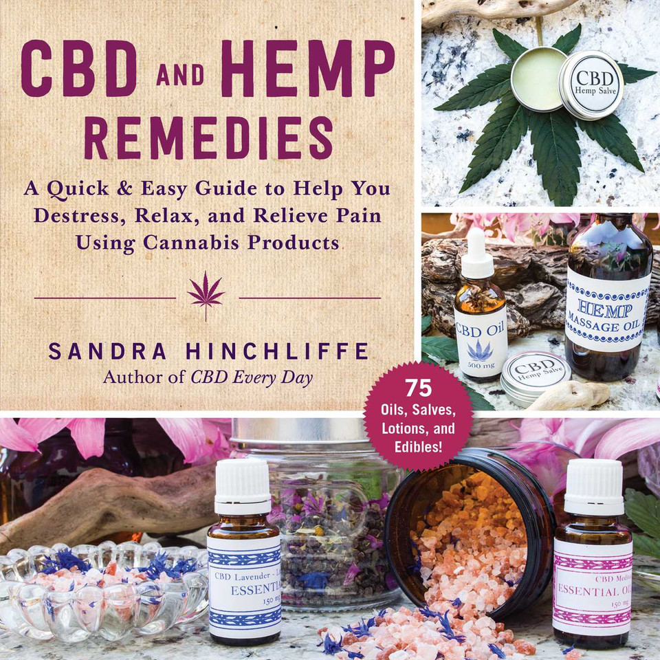 CBD and Hemp Remedies: A Quick & Easy Guide to Help You Destress, Relax, and Relieve Pain Using Cannabis Products book cover by Sandra Hinchliffe