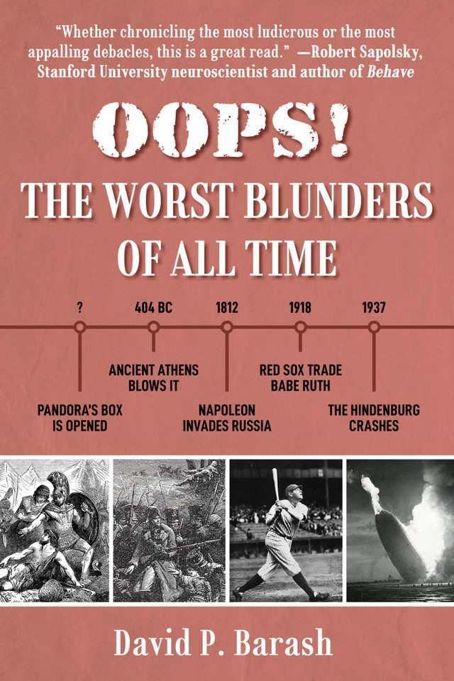 OOPS!: The Worst Blunders of All Time book cover by David P. Barash