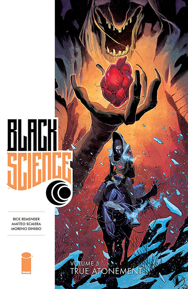 Black Science Volume 5: True Atonement (Black Science) book cover by Rick Remender