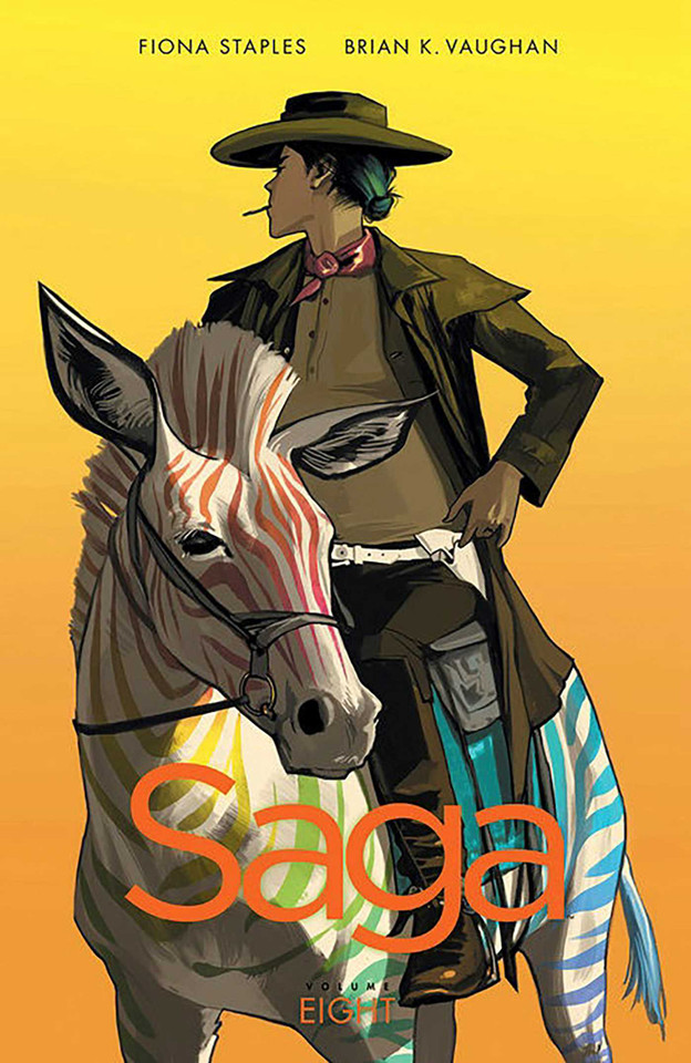 Saga Volume 8 (Saga) book cover by Brian K Vaughan