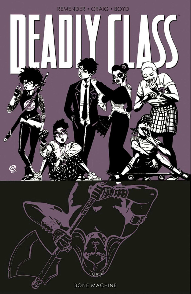 Deadly Class Volume 9: Bone Machine (Deadly Class) book cover by Rick Remender