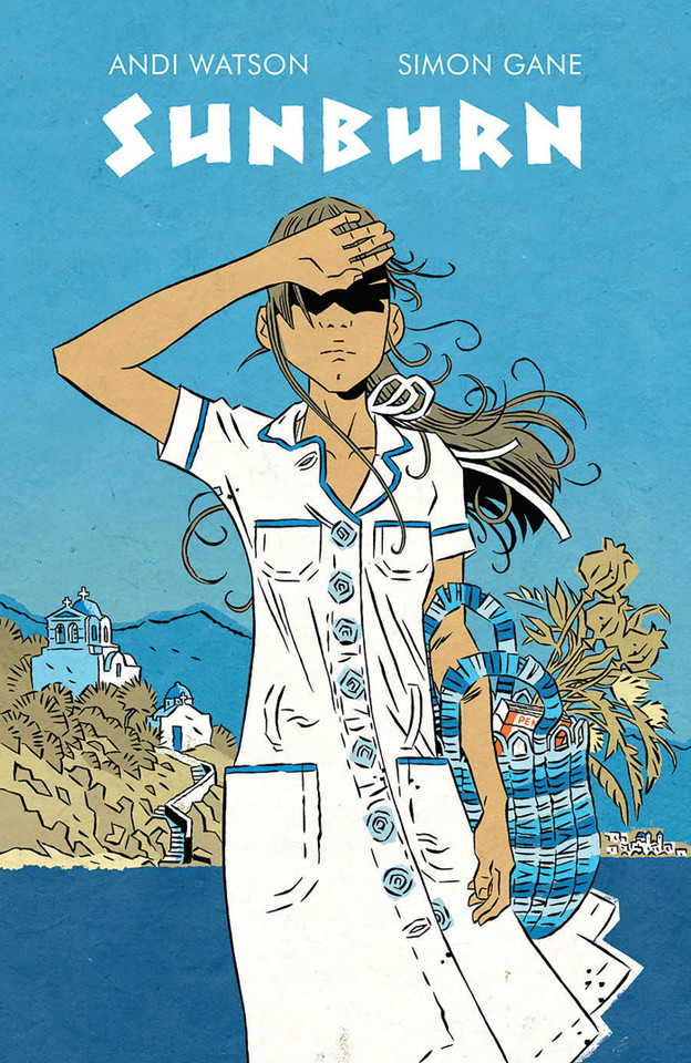 Sunburn book cover by Andi Watson