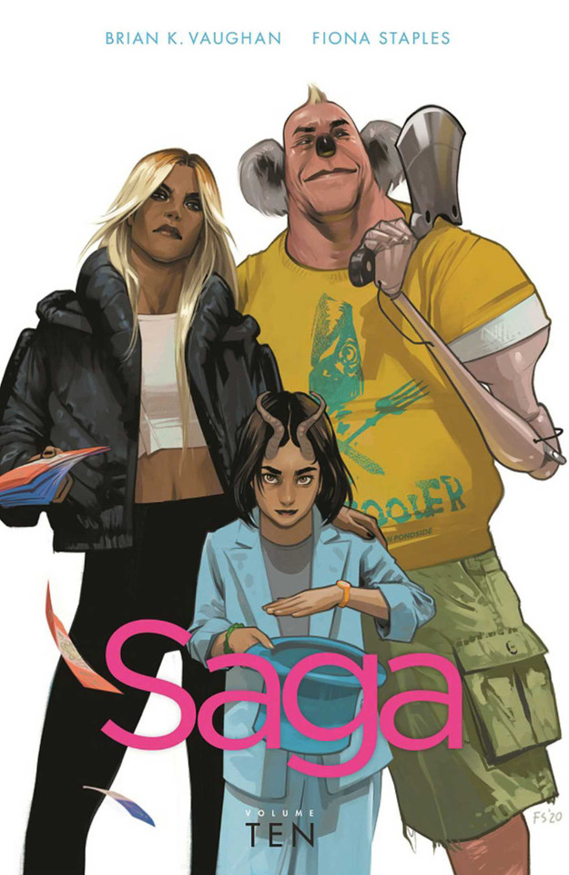 Saga Volume 10 (Saga) book cover by Brian K Vaughan