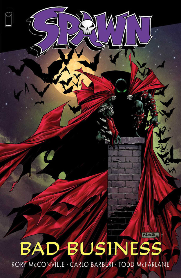 Spawn Bad Business (Spawn) book cover by Rory McConville, Todd McFarlane