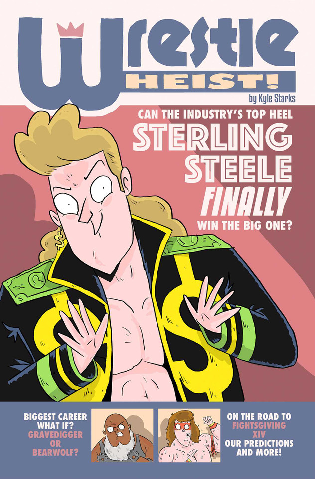 Wrestle Heist book cover by Kyle Starks