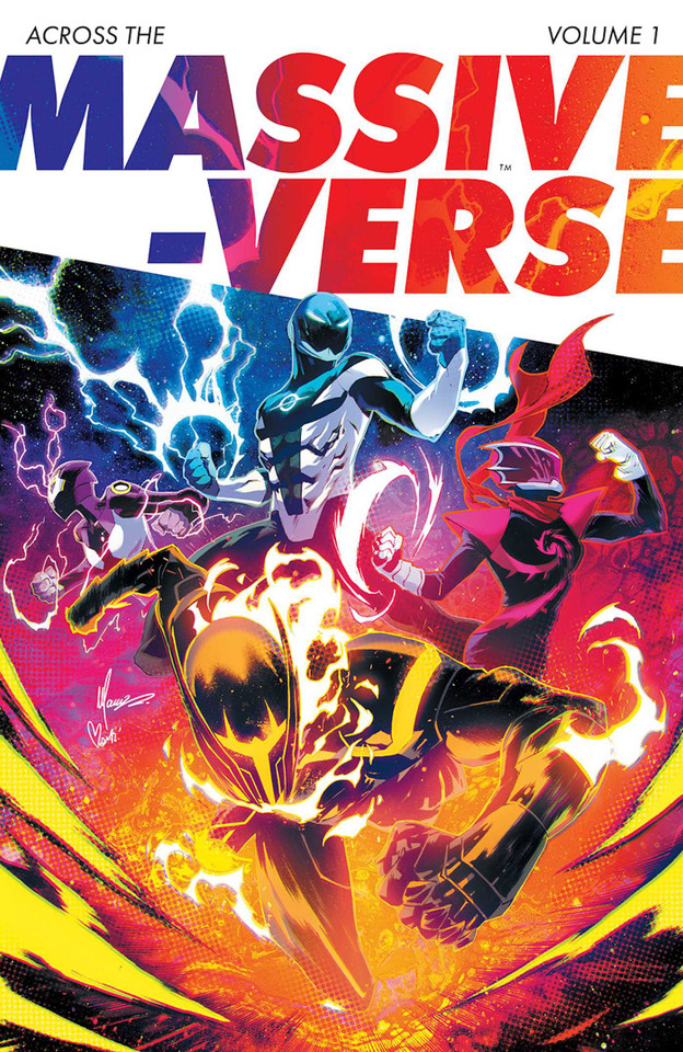 Across the Massive-Verse Volume 1 (Massive-Verse) book cover by Kyle Higgins, Ryan Parrott, Melissa Flores, Mat Groom