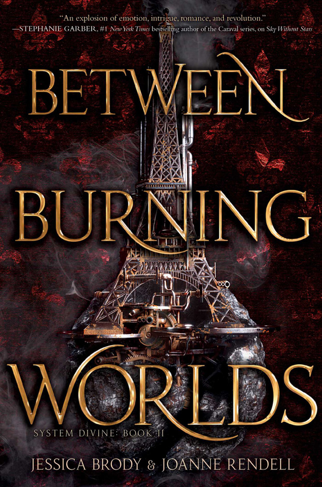Between Burning Worlds (System Divine) book cover by Jessica Brody, Joanne Rendell
