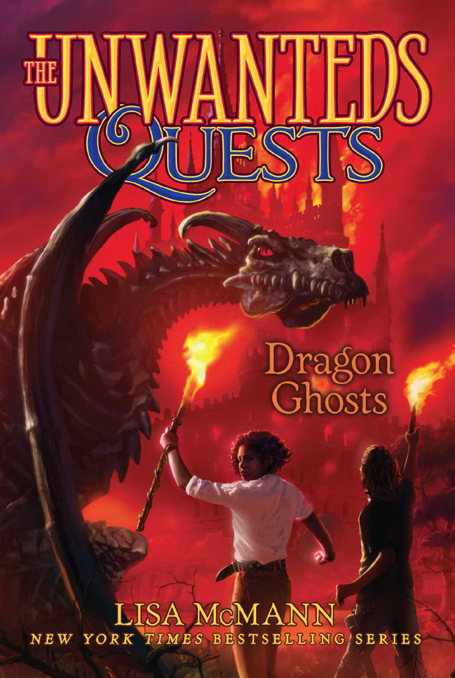 Dragon Ghosts (The Unwanteds Quests) book cover by Lisa McMann