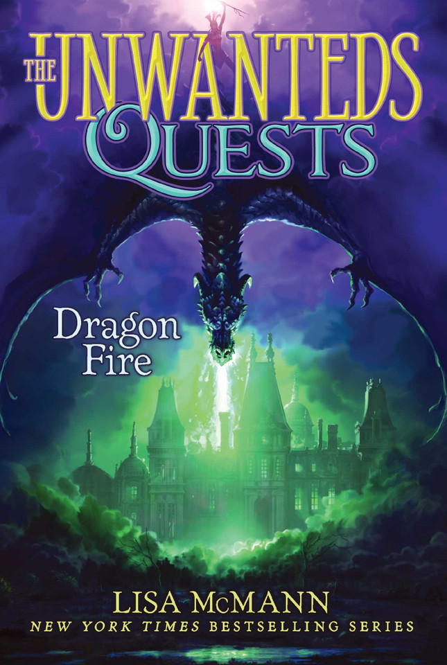 Dragon Fire (The Unwanteds Quests) book cover by Lisa McMann