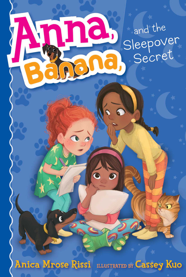 Anna, Banana, and the Sleepover Secret (Anna, Banana) book cover by Anica Mrose Rissi