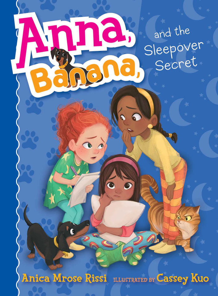 Anna, Banana, and the Sleepover Secret (Anna, Banana) book cover by Anica Mrose Rissi