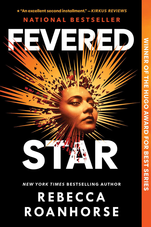 Fevered Star (Between Earth and Sky) book cover by Rebecca Roanhorse