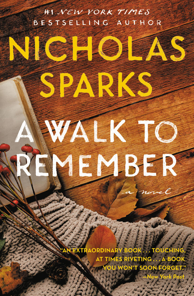 A Walk to Remember book cover by Nicholas Sparks