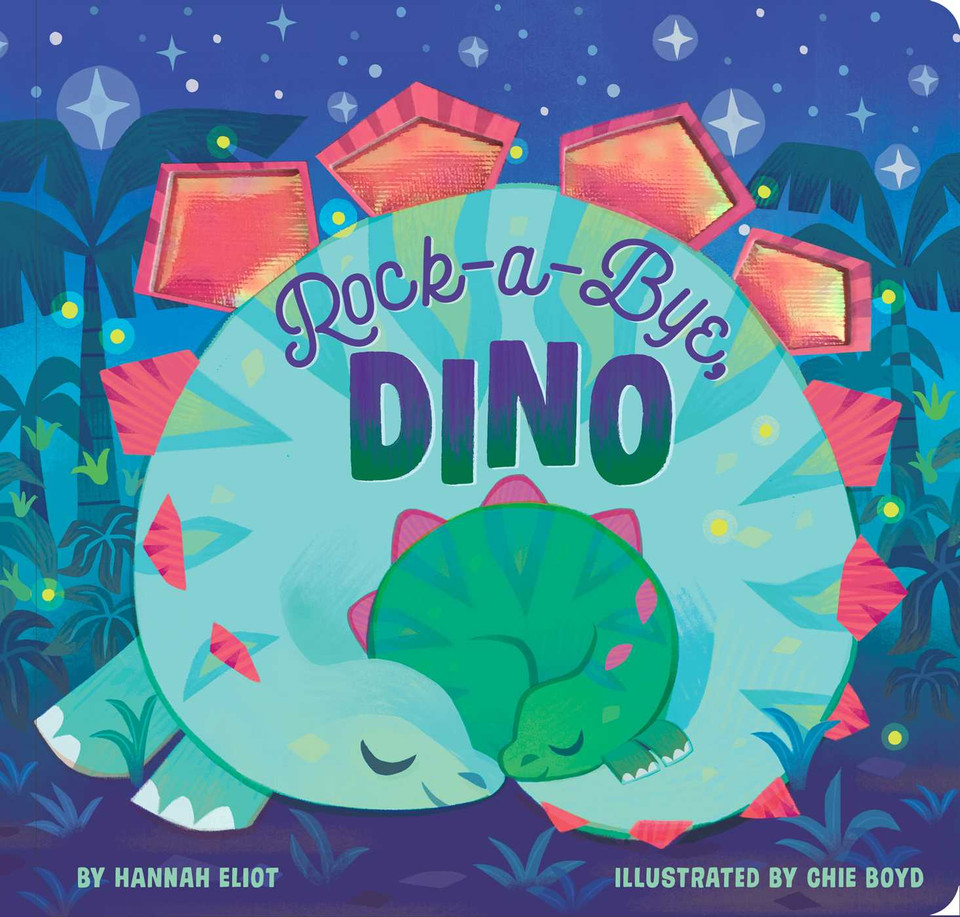Rock-a-Bye, Dino book cover by Hannah Eliot