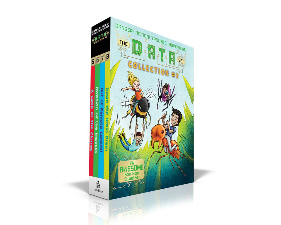 The DATA Set Collection #2 (Boxed Set): A Case of the Clones; Invasion of the Insects; Out of Remote Control; Down the Brain Drain (The DATA Set) book cover by Ada Hopper