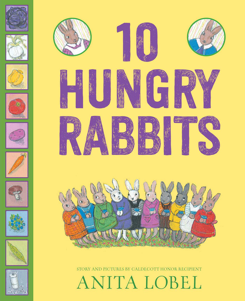 10 Hungry Rabbits book cover by Anita Lobel