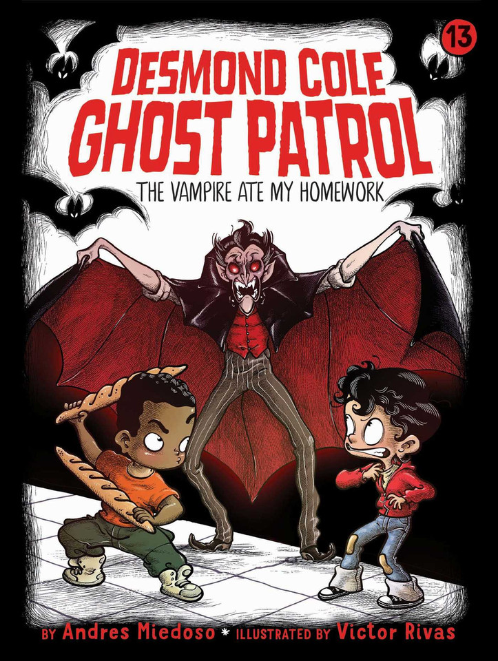 The Vampire Ate My Homework (Desmond Cole Ghost Patrol) book cover by Andres Miedoso