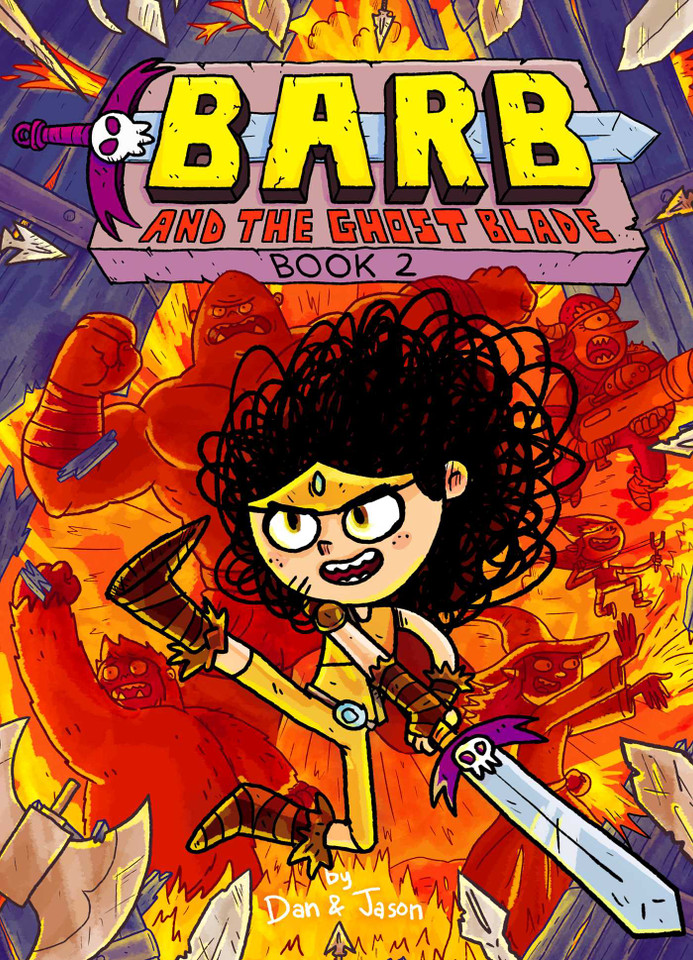 Barb and the Ghost Blade (Barb the Last Berzerker) book cover by Dan Abdo, Jason Patterson, Dan & Jason