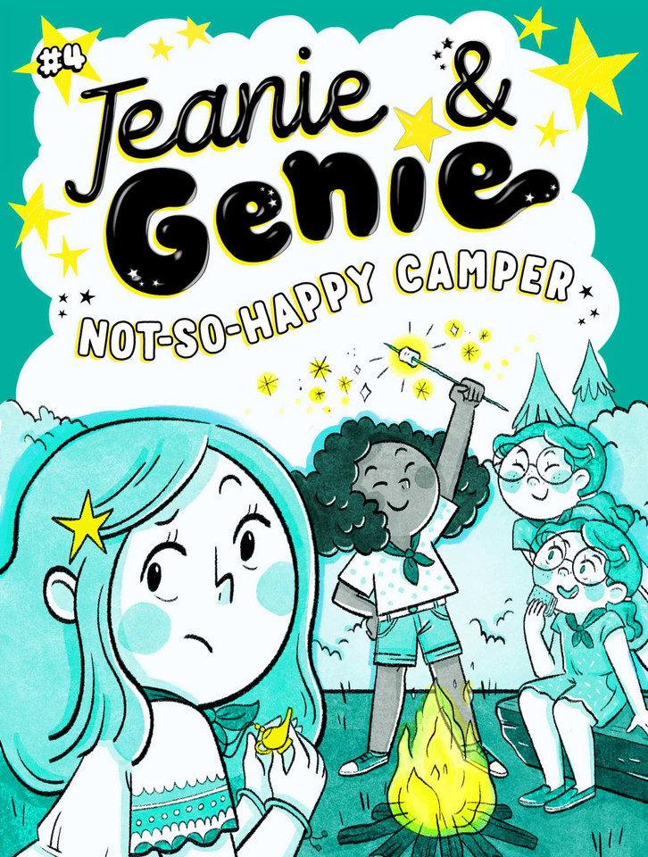 Not-So-Happy Camper (Jeanie & Genie) book cover by Trish Granted
