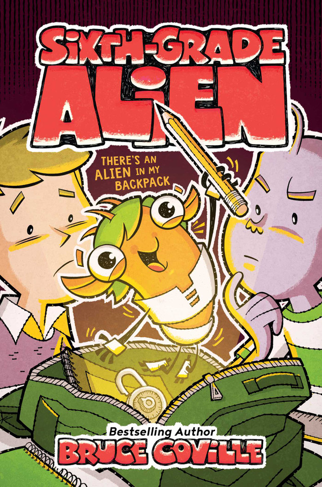 There's an Alien in My Backpack (Sixth-Grade Alien) book cover by Bruce Coville
