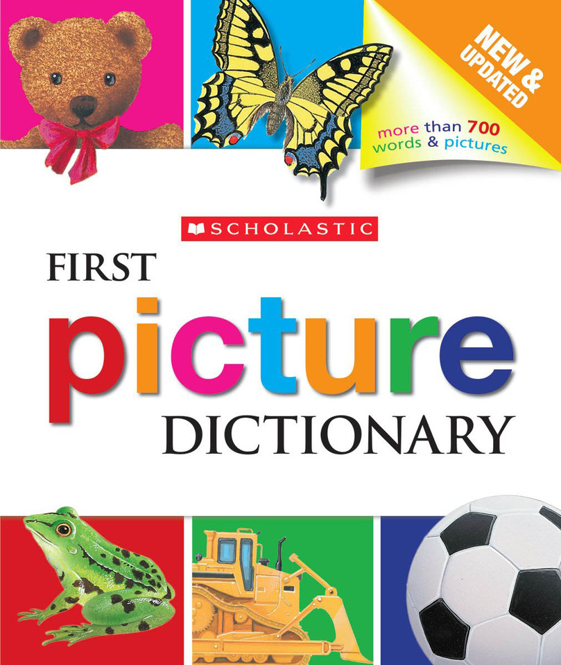 Scholastic First Picture Dictionary book cover by Scholastic, Genevieve de La Bretesche