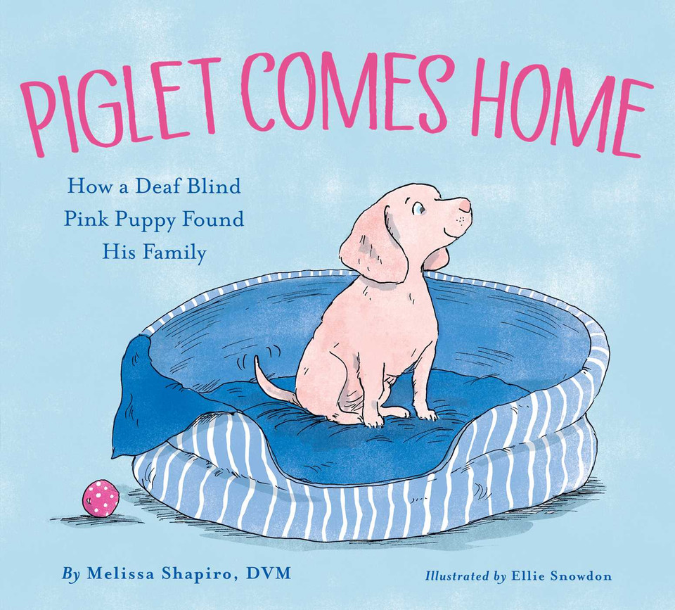 Piglet Comes Home: How a Deaf Blind Pink Puppy Found His Family book cover by Melissa Shapiro