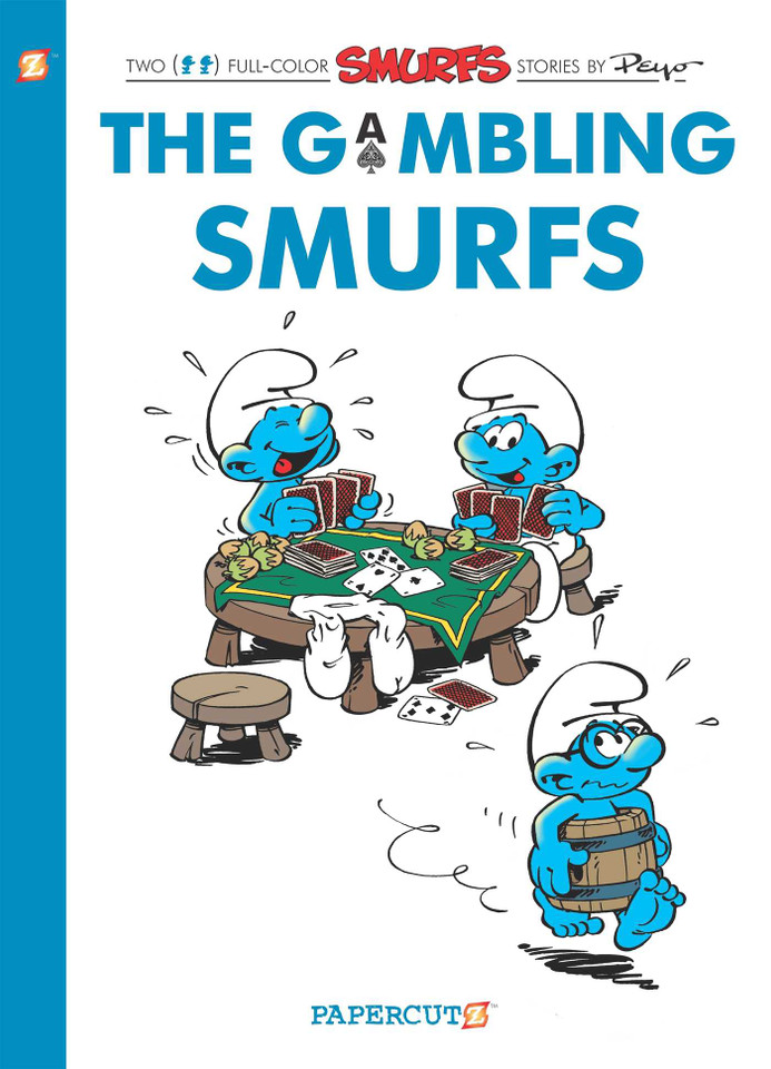 The Smurfs #25: The Gambling Smurfs (The Smurfs Graphic Novels) book cover by Peyo