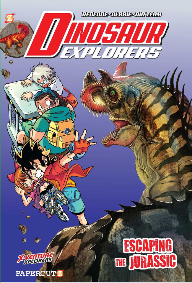 Dinosaur Explorers Vol. 6: Escaping the Jurassic (Dinosaur Explorers) book cover by REDCODE, Albbie