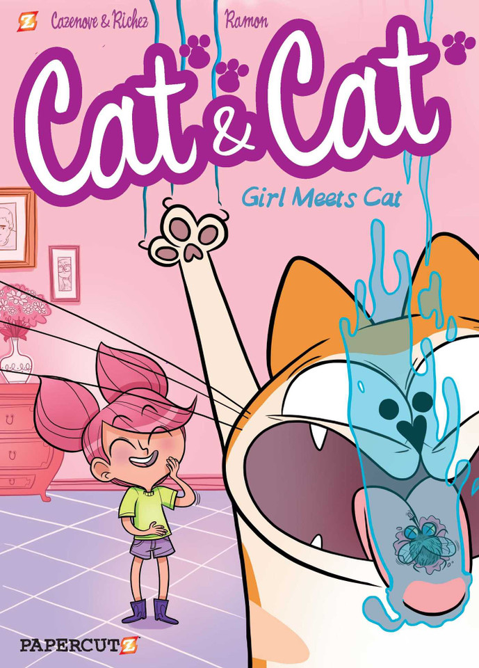 Cat and Cat #1: Girl Meets Cat (Cat & Cat) book cover by Christophe Cazenove, Ramon