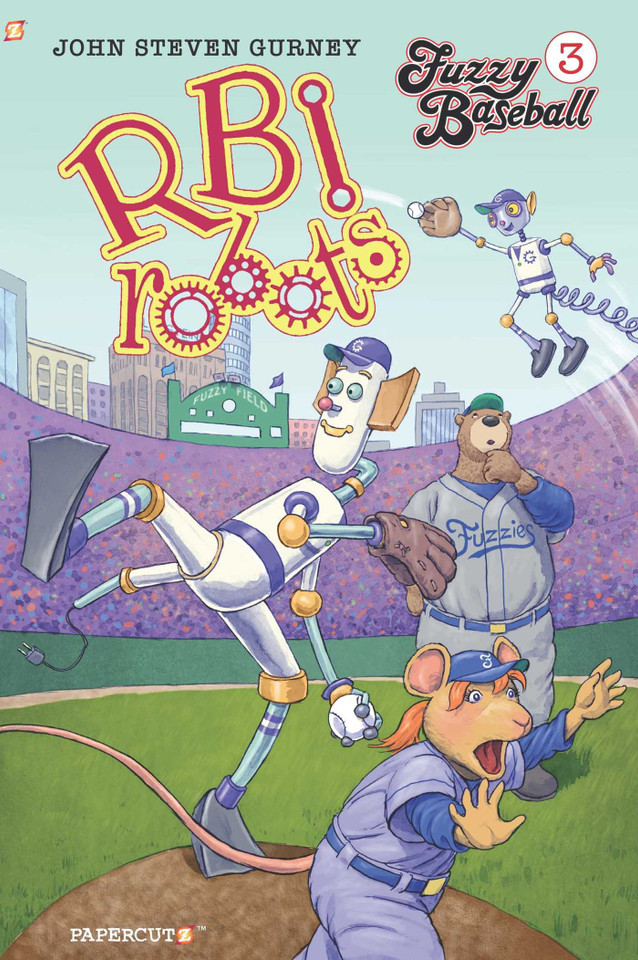 Fuzzy Baseball Vol. 3: R.B.I. Robots (Fuzzy Baseball) book cover by John Steven Gurney