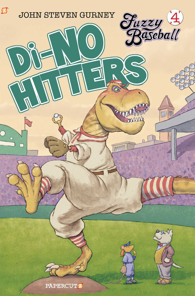 Fuzzy Baseball Vol. 4: Di-no Hitter (Fuzzy Baseball) book cover by John Steven Gurney