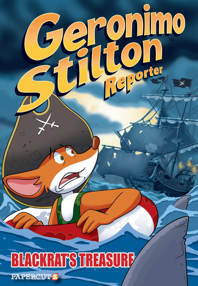 Geronimo Stilton Reporter #10: Blackrat's Treasure (Geronimo Stilton Reporter Graphic Novels) book cover by Geronimo Stilton