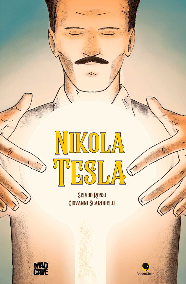 Nikola Tesla (Becco Giallo) book cover by Sergio Rossi