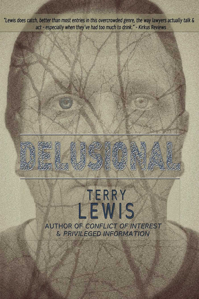 Delusional book cover by Terry Lewis
