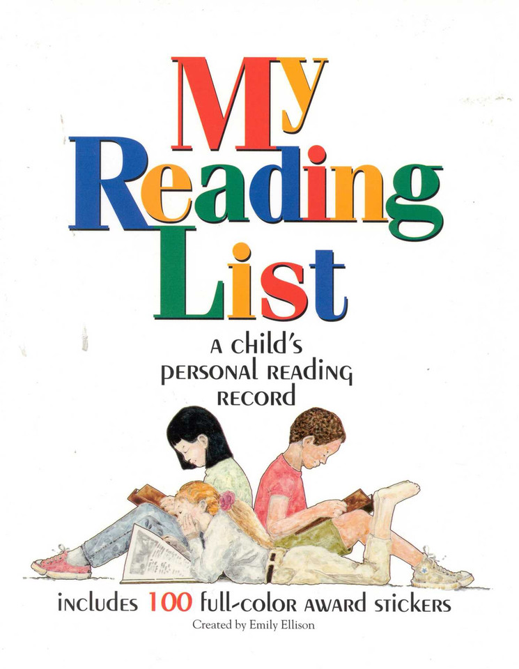 My Reading List: A Child's Personal Reading Record book cover by Emily Ellison