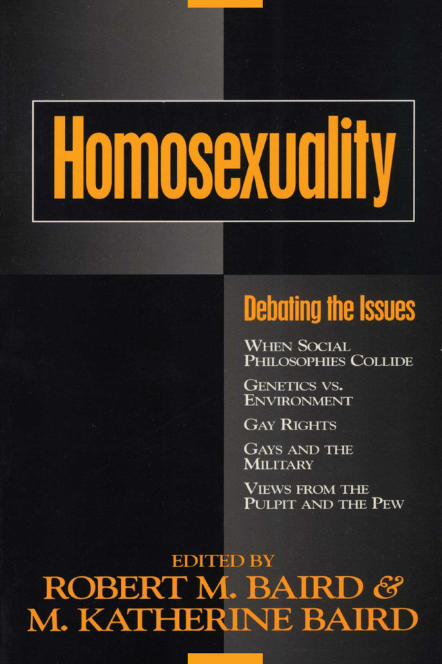 Homosexuality book cover by 