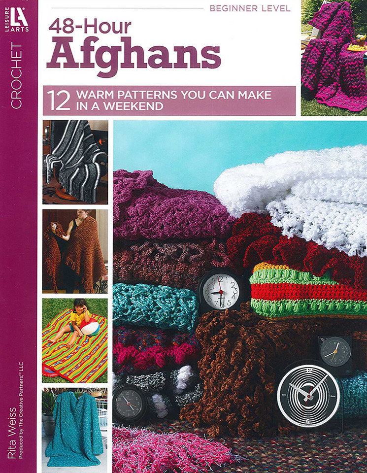 48-Hour Afghans: 12 Warm Patterns You Can Make in a Weekend book cover by Rita Weiss