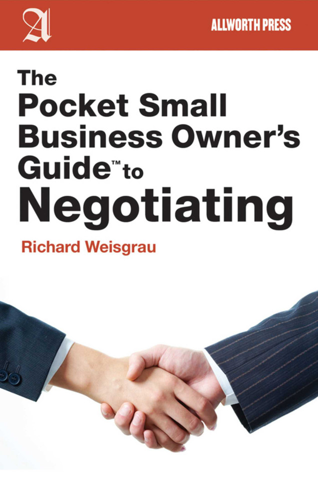 The Pocket Small Business Owner's Guide to Negotiating (Pocket Small Business Owner's Guides) book cover by Richard Weisgrau